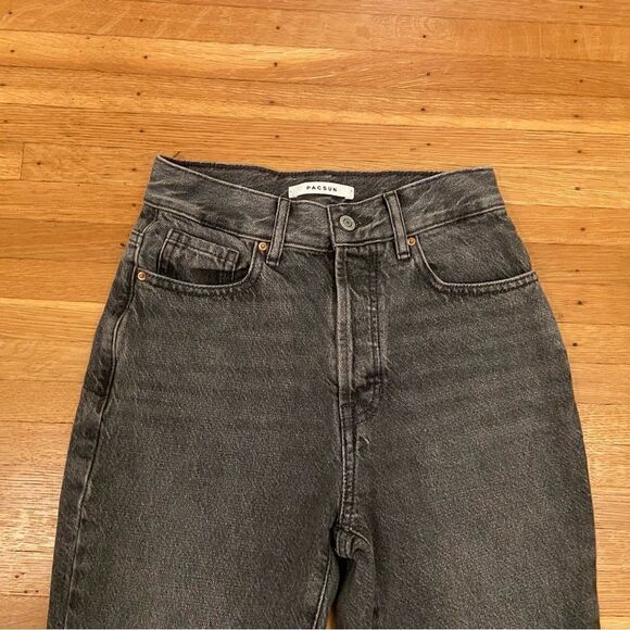 Pacsun Two Tone black High Rise Straight Jeans - Picture 3 of 7